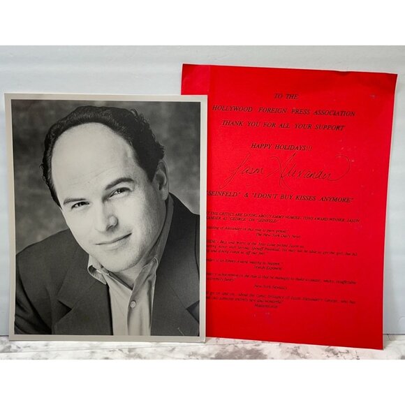 Jason Alexander Holiday Flyer with Press Photo Seinfeld Fans  George Costanza - Picture 7 of 7